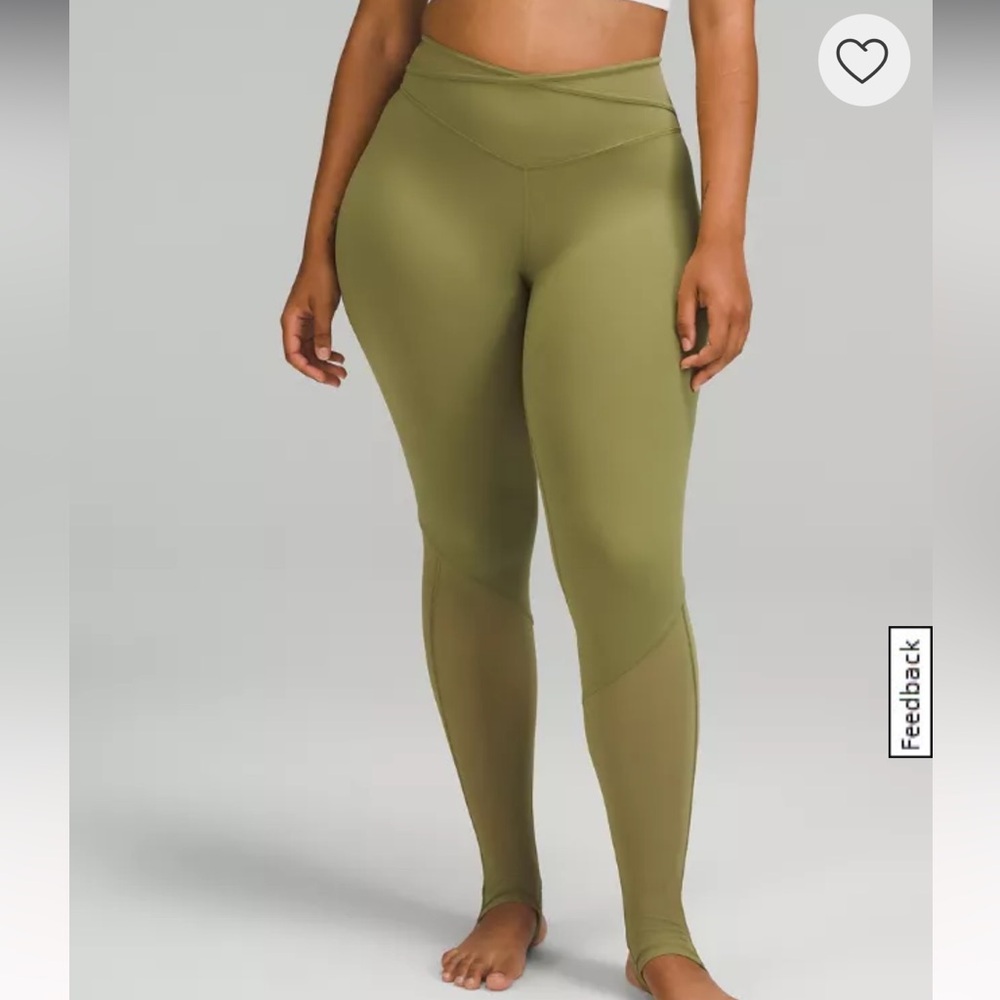 Lululemon nulu crisscross mesh tight sz10